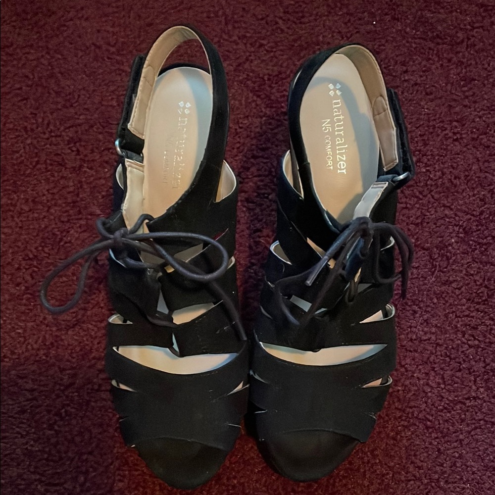 Naturalizer Black Heeled Dress Shoes